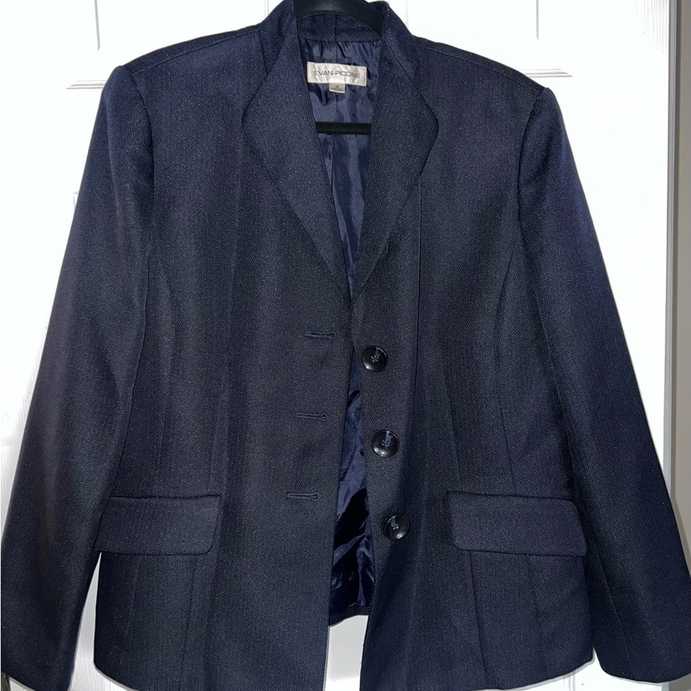 Evan Picone Classic Blue Blazer